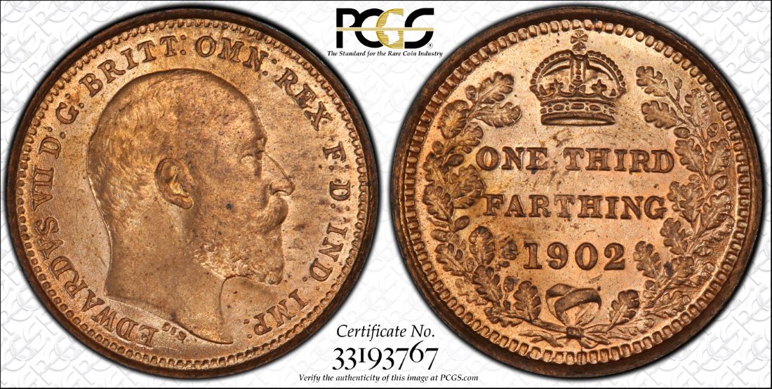 1902-One-Third-Farthing