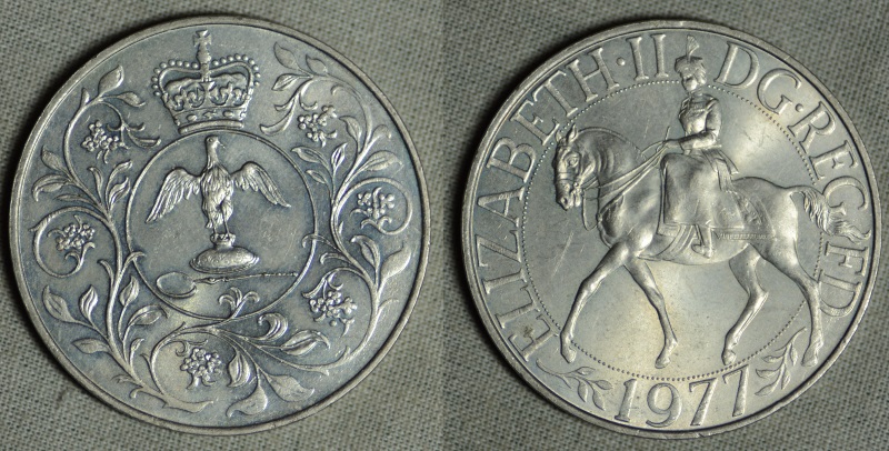 Queen-Elizabeth-II-Silver-Jubilee-Crown-Comemorative-Coin-Mystery
