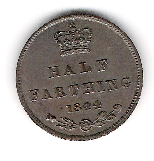 1844-Half-Farthing