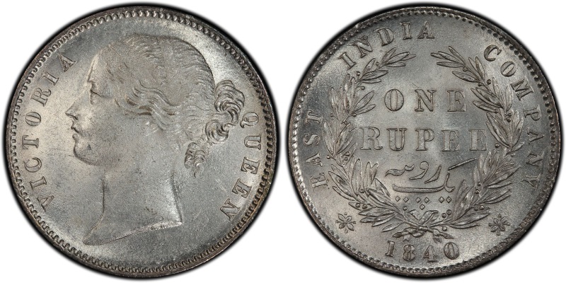 1840-Silver-Rupee